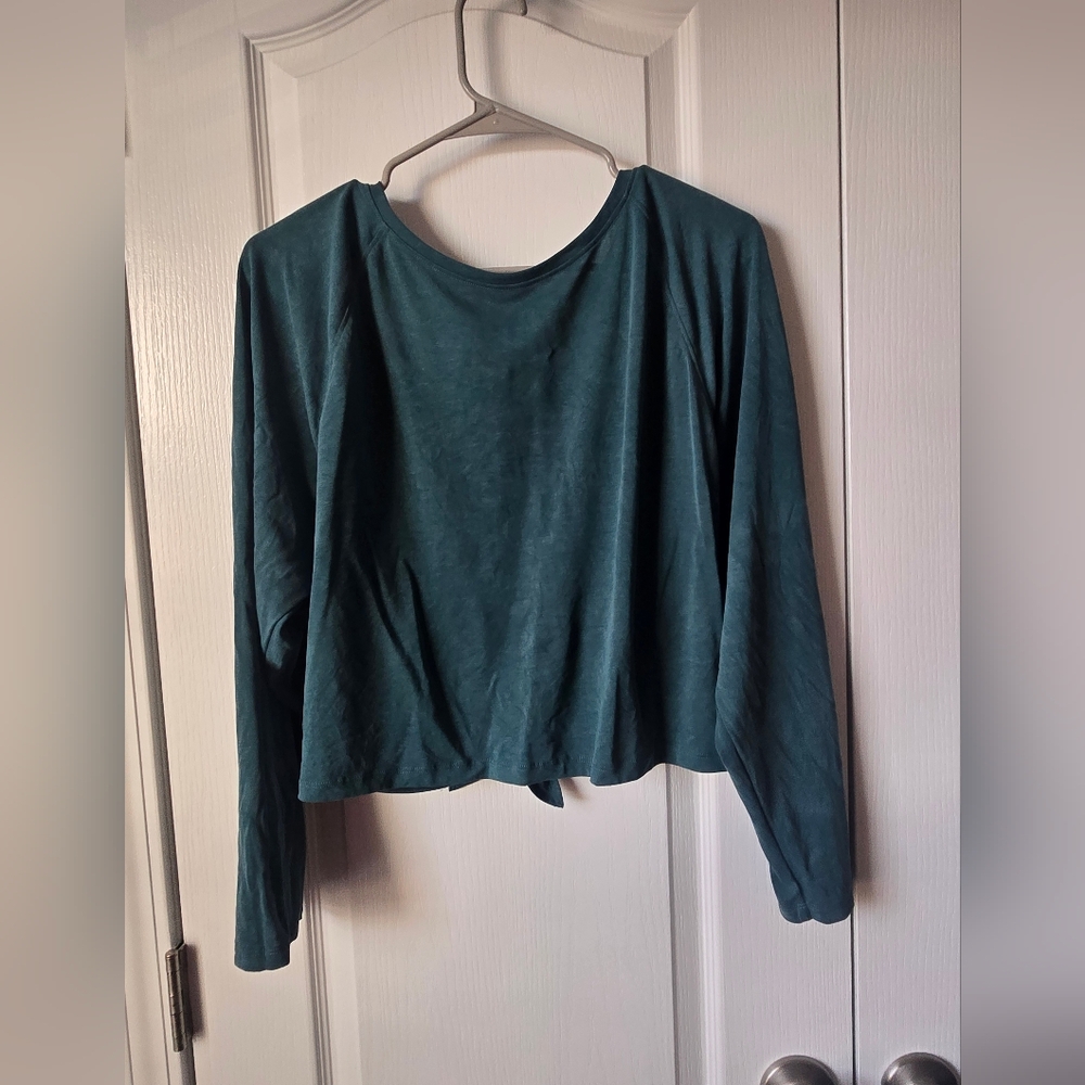 Victorias Secret Deep Teal Long Sleeve Top Size Large